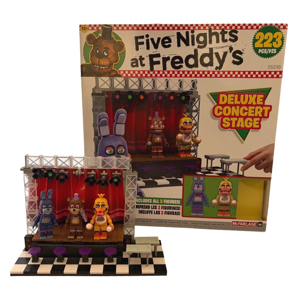 McFarlane Five Nights at Freddy's Deluxe Concert Stage 25230 FNAF Set 3 Figures